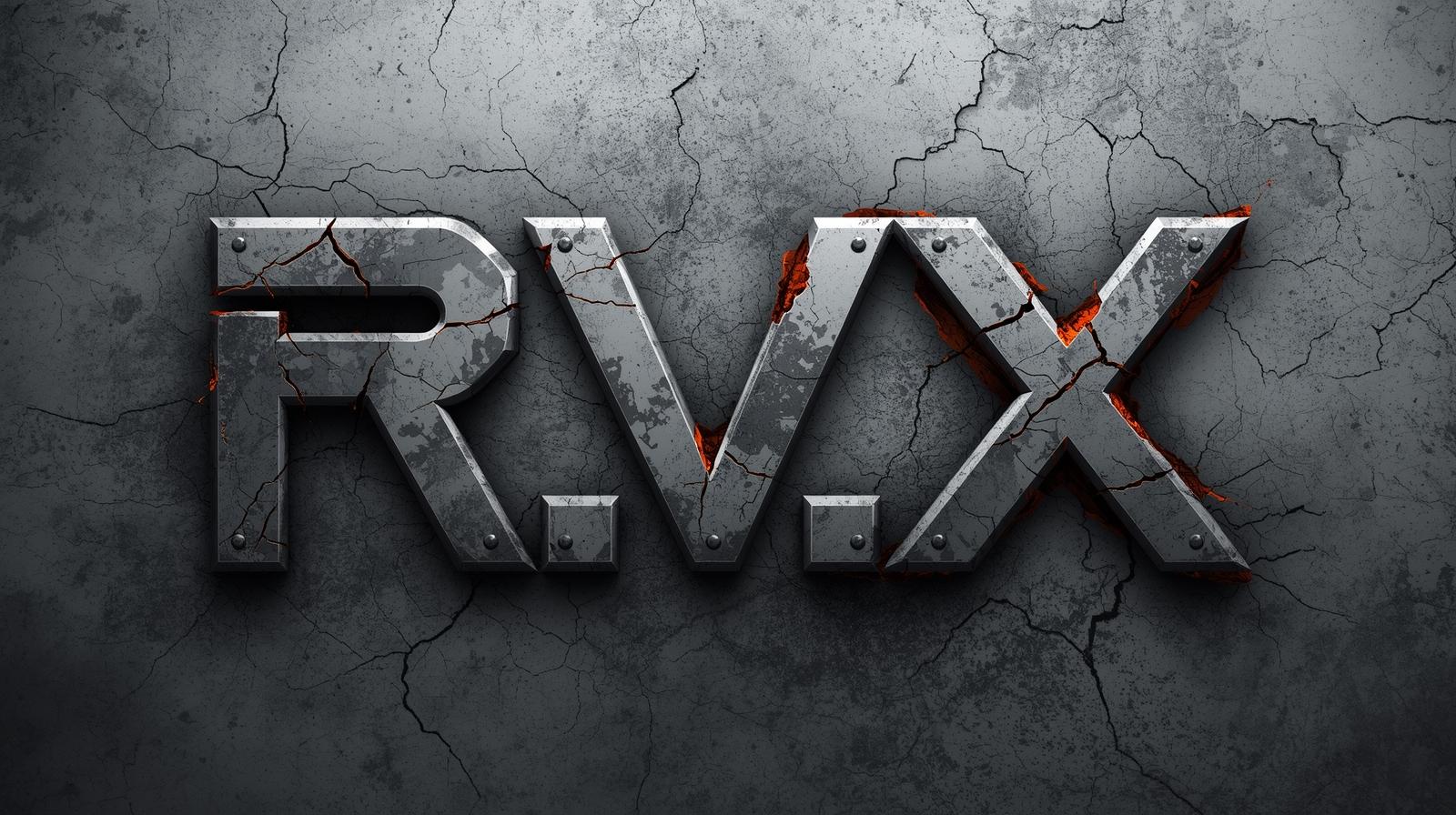 RVXX Argent Metal lettering