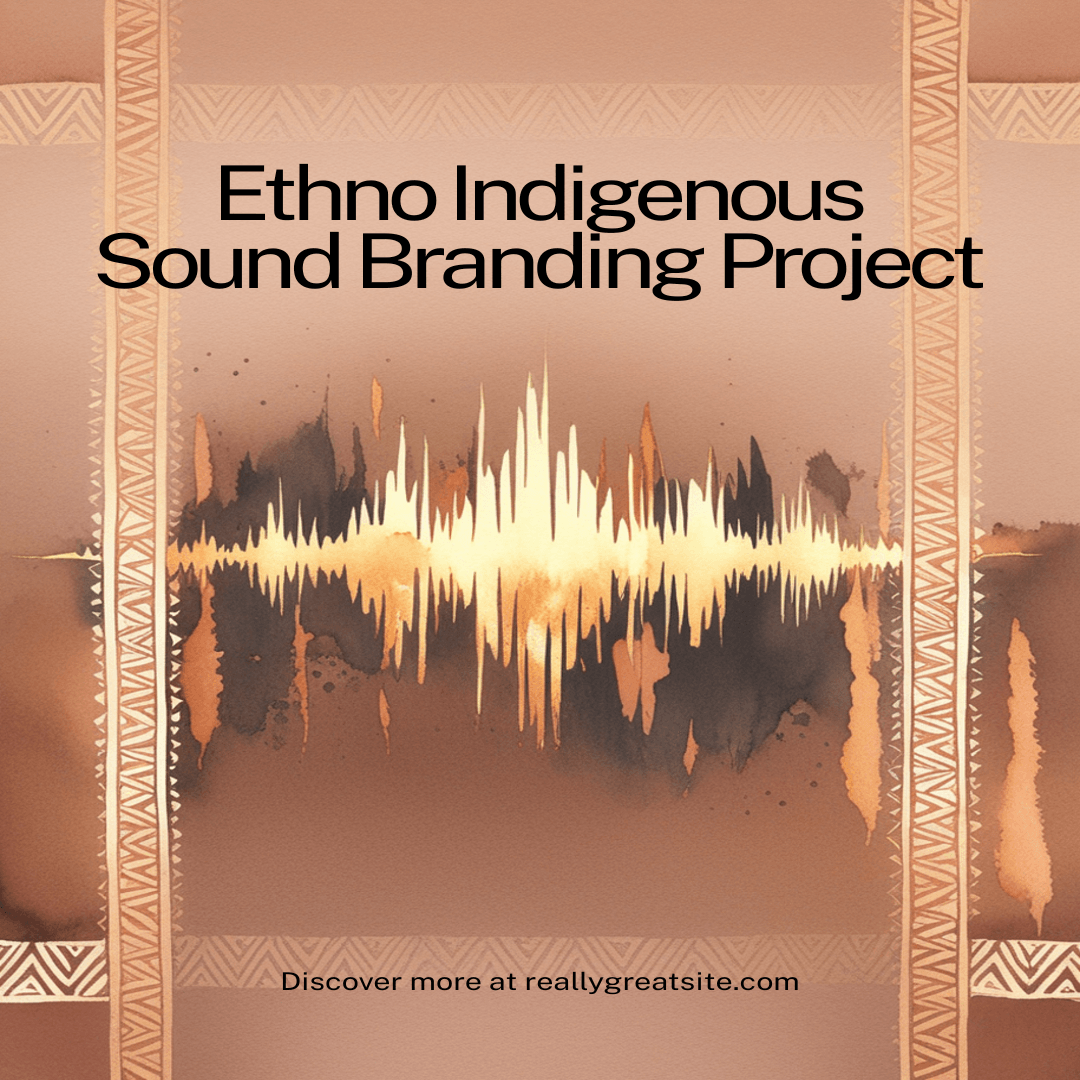 Sound logo and brand audio for ethno indigenous brand